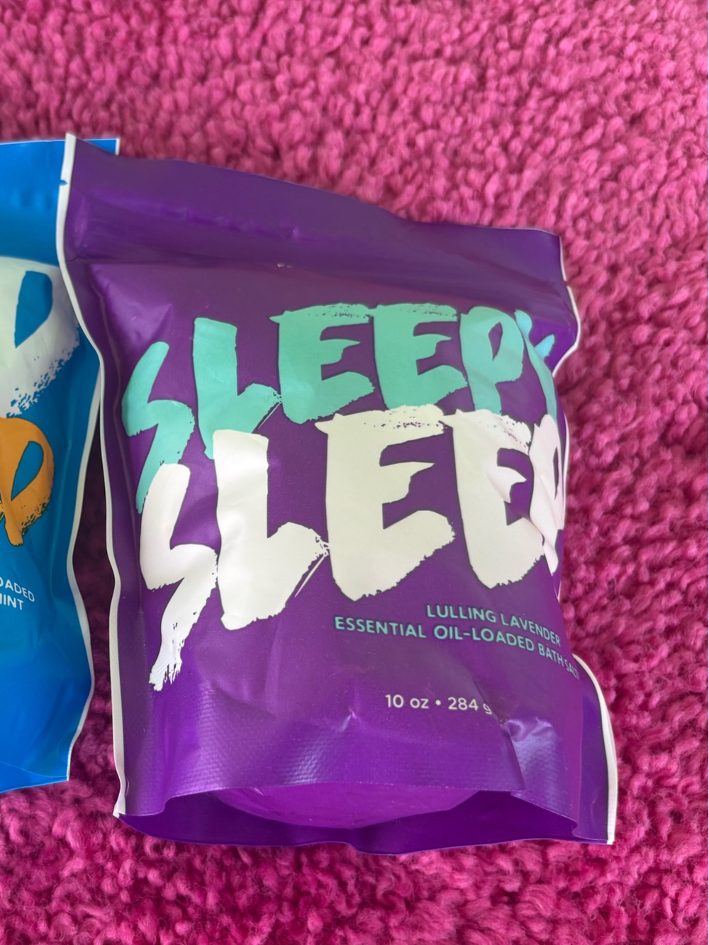 Perfectly Posh Sleepy Sleep Lavender bath salts 10oz Bag with zip seal & scooper